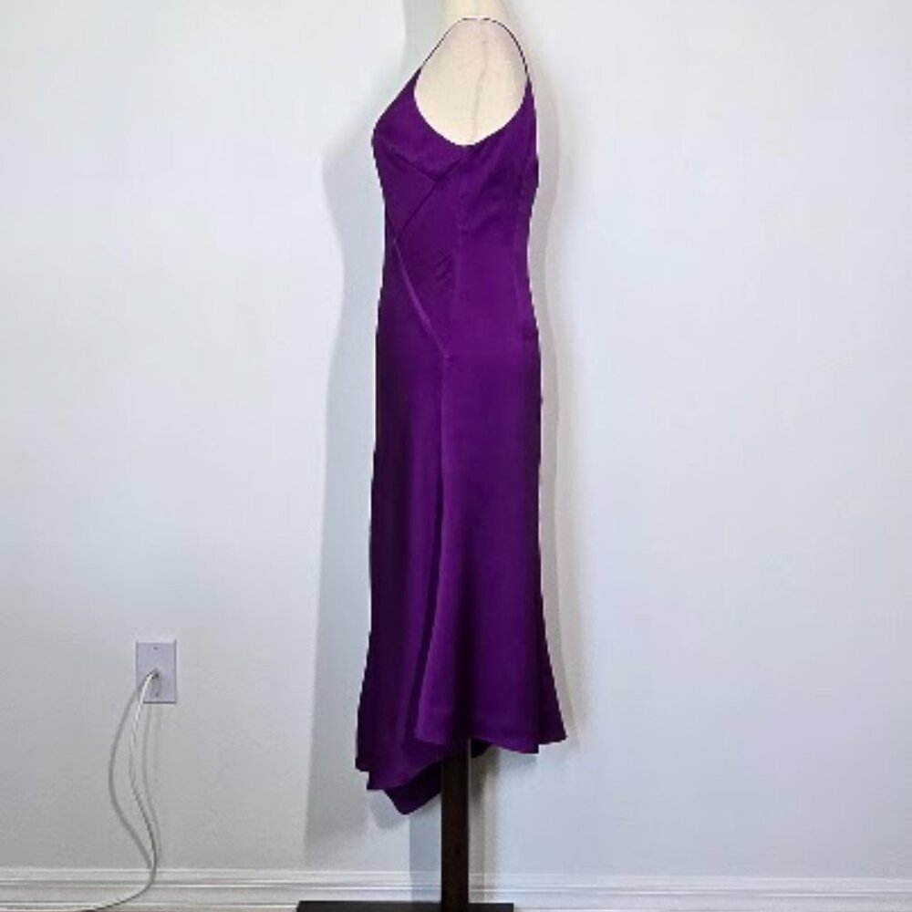 KEEPSAKE the label Infinity Midi Dress grape in grape asymmetric hem Sz S - Picture 4 of 11